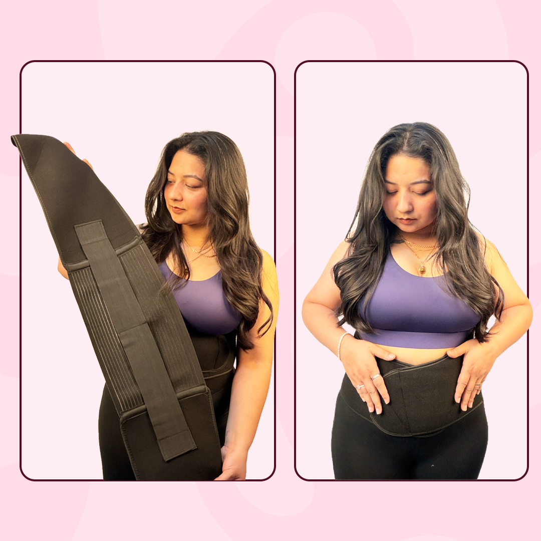 MamaCore 3-in-1 Postpartum Belly Belt | Medical-Grade Fabric | Breathable | Skin Friendly | 1 Year Warranty