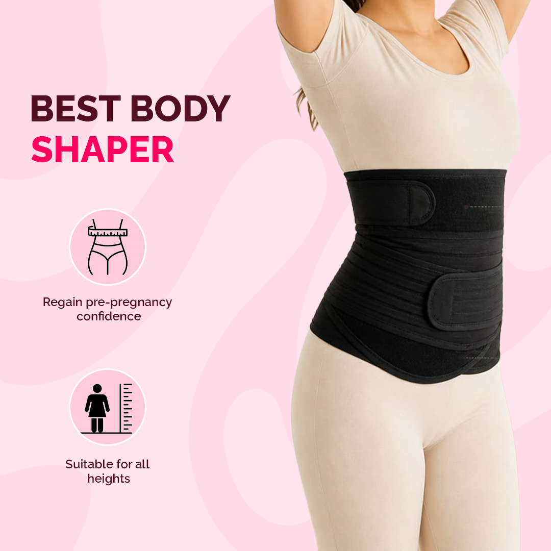 MamaCore 3-in-1 Postpartum Belly Belt | Medical-Grade Fabric | Breathable | Skin Friendly | 1 Year Warranty